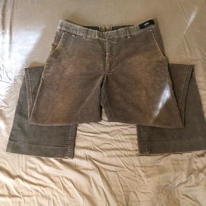 Aged Brown Velvet Pants 29”x32”